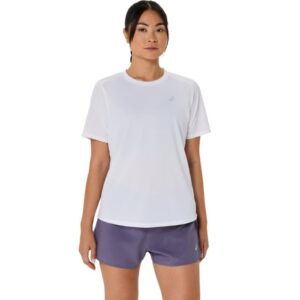 Asics Core SS Top Str. L Hvid Dame - Letvægts T-shirt til løb og træning