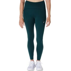 Asics Road High Waist Tight Str. M Grøn Dame - Lange tights til løb med høj talje