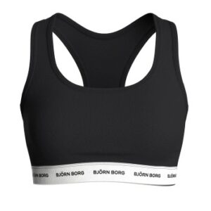 Björn Borg Bh Logo Soft Top Sort bomuld Small Dame