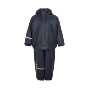 CeLaVi - Regntøj PU m. Fleece - Navy - 120