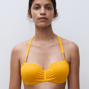 Chantelle Icon bikini top med bøjle, gul, Størrelse: 70C, Dame