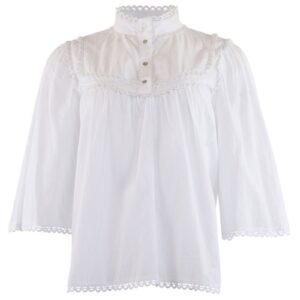 Continue - Bluse - Isa Blouse - White (Levering midt april)