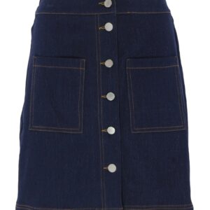 Continue - Nederdel - Amy Denim - Solid Blue