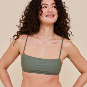 Copenhagen Cartel Sanur bikini top uden bøjle, grøn, Størrelse: XS, Dame