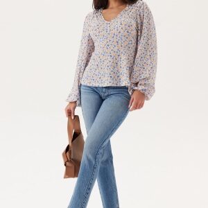 Happy Holly Structured Top Offwhite/Patterned 32/34