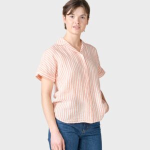 Klitmøller Collective - Amanda shirt - Cream/mandarin - XS