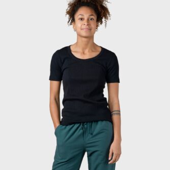 Klitmøller Collective - Rib tee - Black - XS