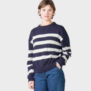 Klitmøller Collective - Sommer knit - Navy/cream - XS