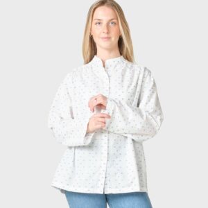 Klitmøller Collective - Tracy shirt - White/light blue - XS