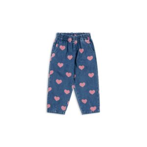 Konges Sløjd Magot Bukser m. Flæser - GOTS - Bon Coeur Pink