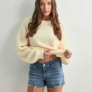Nelly - Blå - Low Waist Jeans Shorts