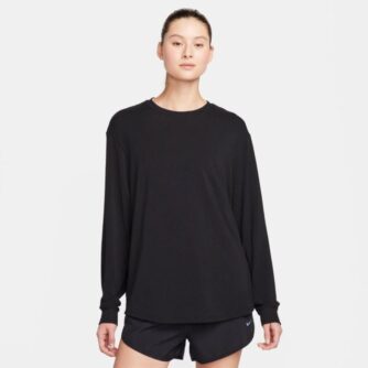 Nike Dri-FIT One Relaxed Langærmet T-shirt, XS Dame - Komfortabel og åndbar træningstrøje