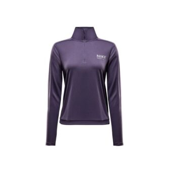 Nike Dri-FIT Pacer Half Zip Trøje Str. L Lilla til Dame - Let og åndbar løbetrøje