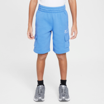 Nike Sportswear-cargoshorts i fleece til st⌀rre b⌀rn (drenge) - blå