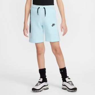Nike Tech Fleece-shorts til st⌀rre b⌀rn (drenge) - blå