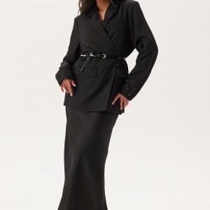 ONLY Onlchigo Ankel Satin Skirt Black XS