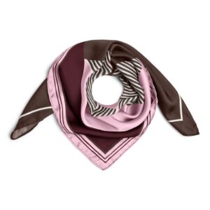 Pieces - Halstørklæde - Molly Small Square Scarf - Tawny Port