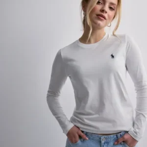 Polo Ralph Lauren - Hvid - Newlsrltpp-Long Sleeve-T-Shirt