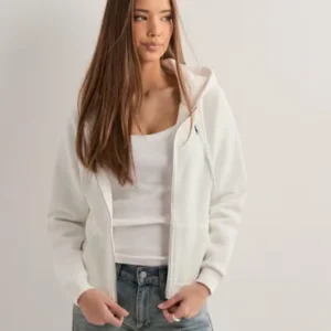Polo Ralph Lauren - Hvid - Prl Fz-Long Sleeve-Sweatshirt