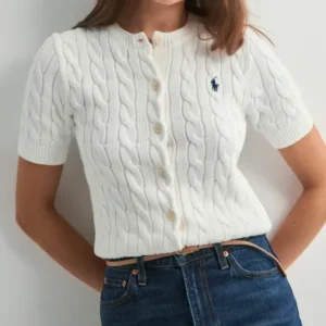 Polo Ralph Lauren - Hvid - Sweater-Cardigan