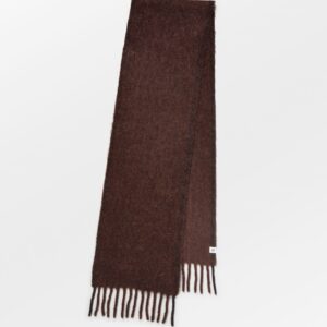 Solid Yuta Scarf - Brown