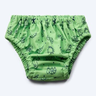 Watery blebadebukser til børn - Foss Lining Nappy - Atlantic Green