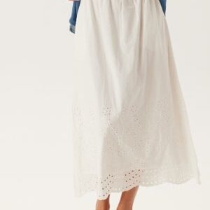 YAS Yasluma Hw Long Skirt Star White 34