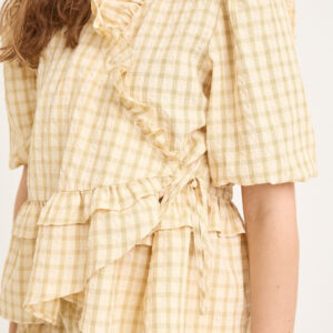 A-View - Bluse - Aulina Blouse - Pale yellow (Levering midt maj)