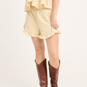 A-View - Shorts - Aulina Shorts - Pale yellow (Levering midt maj)
