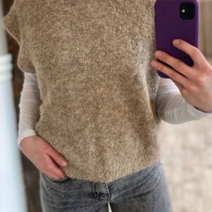 A-View - Strik - Patrisia New Knit Vest - Light Brown