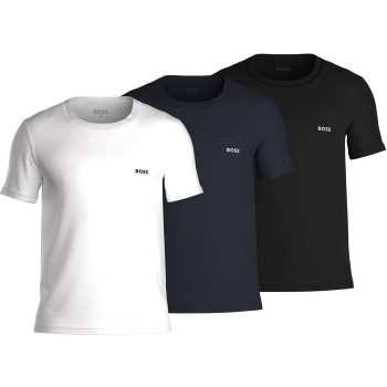 BOSS 3P Classic Crew Neck T-shirt Sort/Marine/Hvid bomuld Small Herre BOSS 3P Classic Crew Neck T-shirt Sort/Marine/Hvid bomuld Small Herre