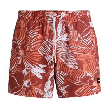 BOSS Badebukser Piranha Swim Shorts Orange mønster polyester Medium Herre BOSS Badebukser Piranha Swim Shorts Orange mønster polyester Medium Herre