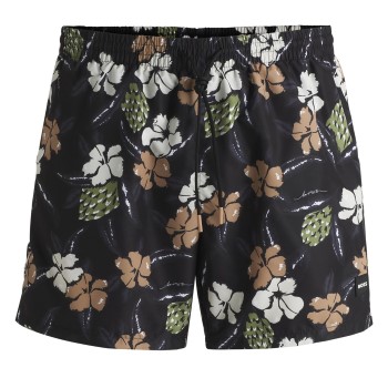 BOSS Badebukser Piranha Swim Shorts Sort Mønster polyester Medium Herre BOSS Badebukser Piranha Swim Shorts Sort Mønster polyester Medium Herre