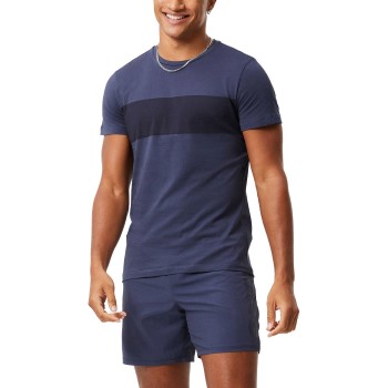 Björn Borg T-shirt Stripe Marineblå Small Herre Björn Borg T-shirt Stripe Marineblå Small Herre