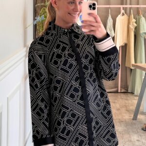 Bruuns Bazaar - Skjorte - FloretBB Aude Shirt - Dark Logo Print