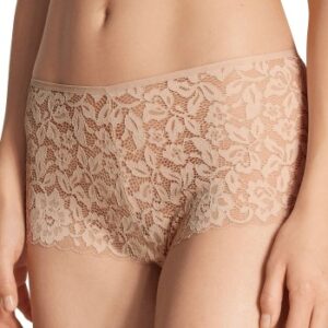Calida Trusser Natural Comfort Lace Hipster Panty Beige polyamid Small Dame