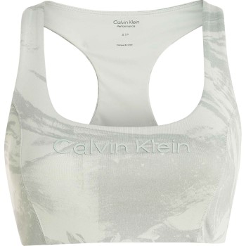Calvin Klein Bh Sport Medium Support Printed Bra Lysegrøn Small Dame Calvin Klein Bh Sport Medium Support Printed Bra Lysegrøn Small Dame