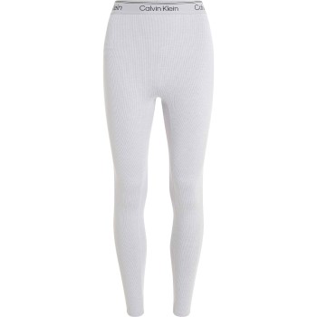 Calvin Klein Sport Ribbed 7/8 Leggins Lysegrå polyester Medium Dame Calvin Klein Sport Ribbed 7/8 Leggins Lysegrå polyester Medium Dame