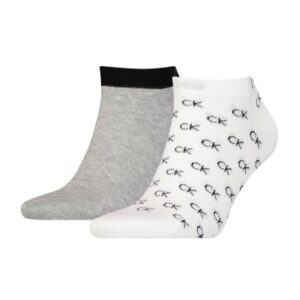 Calvin Klein Strømper 2P Eduardo All Over Sneaker Sock Hvid Str 39/42 Herre