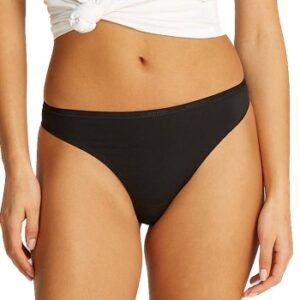Calvin Klein Trusser Perfectly Fit Basic Thong Sort Small Dame