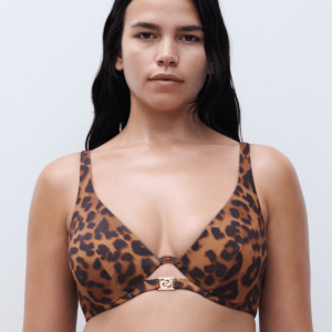 Chantelle Sauvage bikini top med bøjle, brun, Størrelse: 70D, Dame