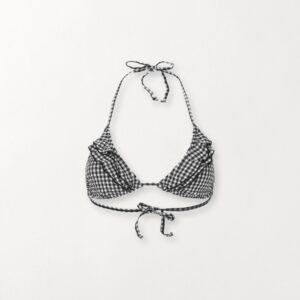 Check 2Frill Bikini Top