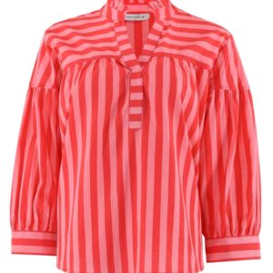 Continue - Bluse - Ida - Stribe Pink