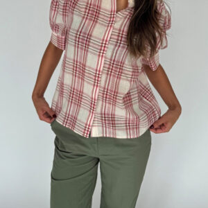 Continue - Bluse - Moe Check - Red Check (Levering midt maj)
