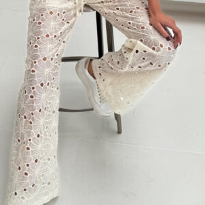 Continue - Bukser - Roberta Lace - Off White (Levering midt maj)