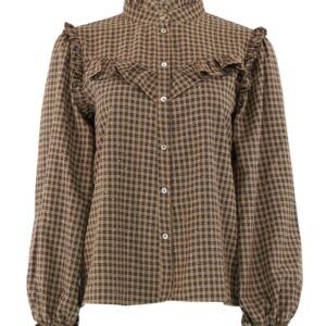 Continue - Skjorte - Lina Check - Brown Check