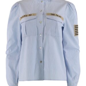 Continue - Skjorte - Mili stripe Patch - Blue Stripe