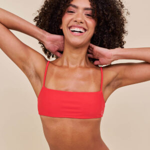 Copenhagen Cartel Sanur bikini top uden bøjle, rød, Størrelse: XS, Dame
