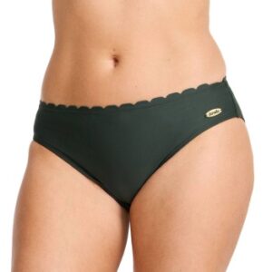 Damella Emily Wavy Bikini Brief Mørkgrøn 38 Dame