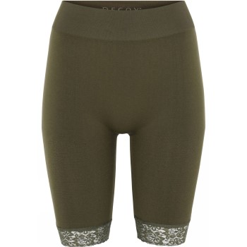 Decoy Long Shorts With Lace Grøn M/L Dame Decoy Long Shorts With Lace Grøn M/L Dame